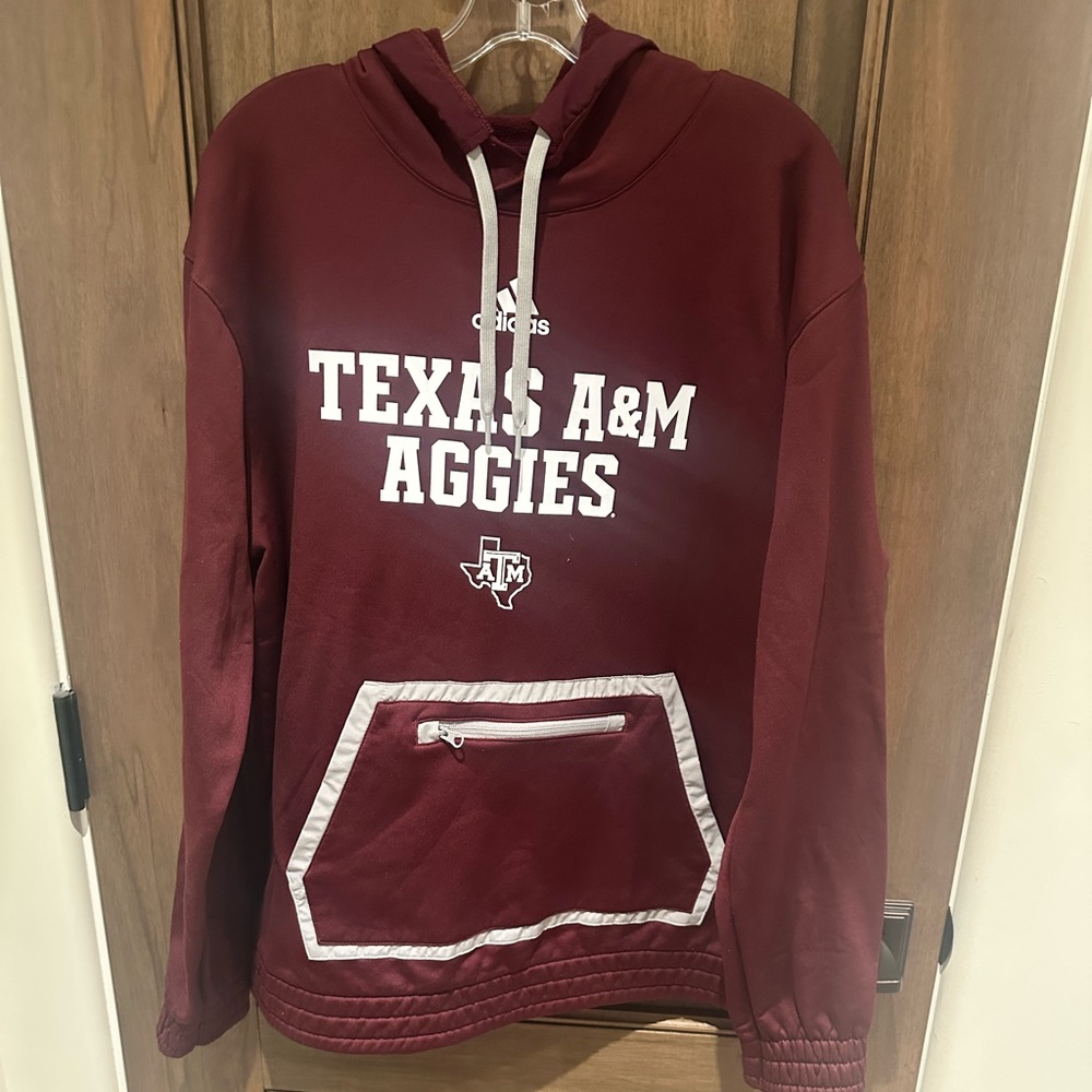 Texas A& M Adidas Maroon Fleece Hoodie